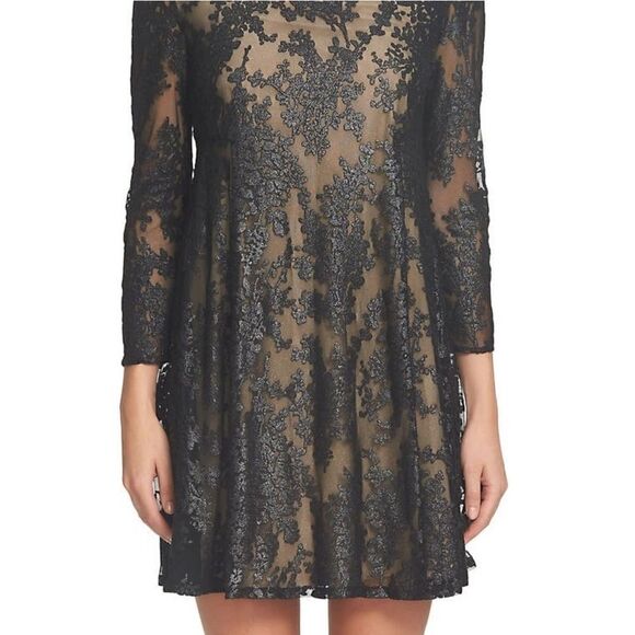 CECEĀ āblackāandānudeālaceādress - Picture 3 of 4